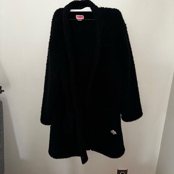 Kate spade Sherpa sleep jacket sz m - Picture 3 of 8